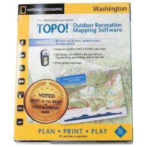  National Geographic TOPO State Series CD ROM   Washington 