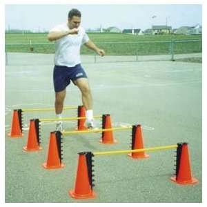  Hurdle Domes Cone Set Single Set (2 Bases, 3 Poles 