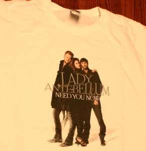 Lady Antebellum Nashville Country Tour T Shirt L  