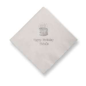  Birthday Cake Foil Stamped Napkins
