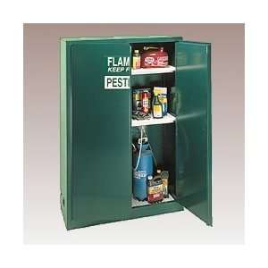 Pesticide Storage Cabinet, 45 gallon EAGLE 2 door, self close  