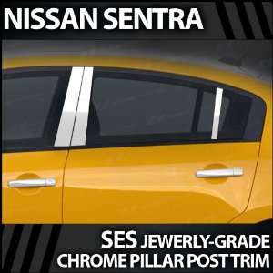  2007 2012 Nissan Sentra 6pc. SES Chrome Pillar Trim Covers 