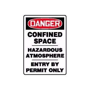  DANGER CONFINED SPACE HAZARDOUS ATMOSPHERE ENTRY BY PERMIT 