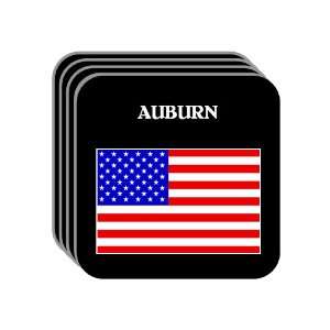  US Flag   Auburn, Alabama (AL) Set of 4 Mini Mousepad 