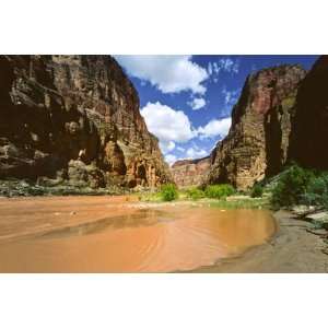  View Upriver From National Canyon, Grand Canyon National 