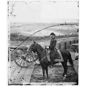 Civil War Reprint Atlanta, Ga. Gen. William T. Sherman on horseback at 