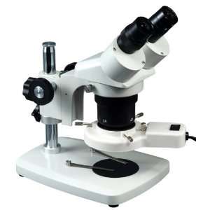 Binocular Stereo Microscope 20x 40x 80x with 8 W Fluorescent Ring 