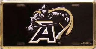 Aluminum Military License Plate West Point Black Knight  