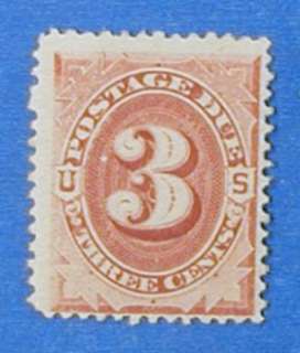 1891 UNITED STATES 3 CENT POSTAGE DUE STAMP #J24  