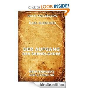 Der Aufgang des Abendlandes (Kommentierte Gold Collection) (German 