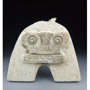  Jade Huang Funeral Object with Mask Pattern from Liangzhu Culture 