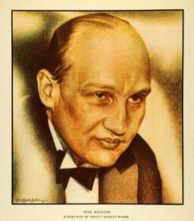  1933 Print Ivar Kreuger Ernest Hamlin Baker Portrait 