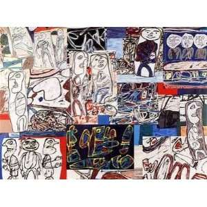  Tissu Depisode 1976 Jean Dubuffet. 31.50 inches by 23.50 
