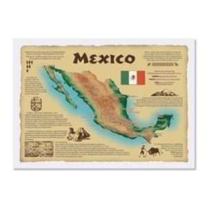  Map of Mexico Placemats