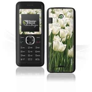  Design Skins for Sony Ericsson J132   White Tulip Design 