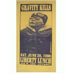   Gravity Kills Handbill Poster Austin Tx Liberty Lunch 