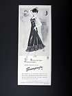 Seamprufe Slip black undergarment fashion drawing 1948 print Ad 