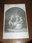 Antique Revolutionary War Engraving Lafayettes Interview with Louis 