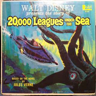 JULES VERNE 20,000 leagues under the sea LP VG+ ST 1924 Vinyl 1963 