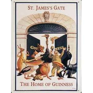  Guinness St James Gate (Animals) Large Metal Sign