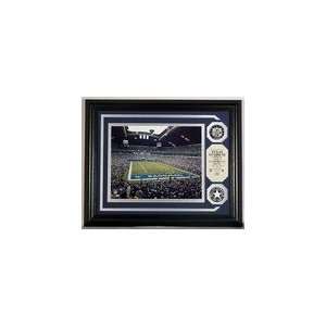   Dallas Cowboys Texas Stadium Photomint with 2 24KT Gold Coins Sports
