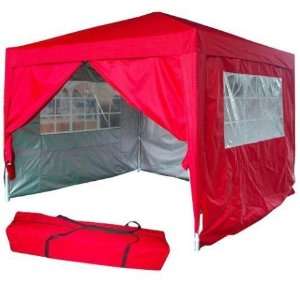  Red Heavy Duty Full Close Pop Up Canopy Tent Fire Flame Retardant 