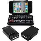 Leather Bluetooth Keyboard Wireless Case Cover for Apple Iphone 4S