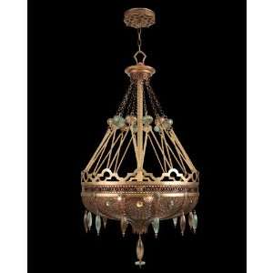  Fine Art Lamps 570940ST Byzance 3 Light Pendant in Gilt 