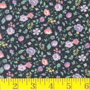   Wide Athene Perenials Black Fabric By The Yard Arts, Crafts & Sewing