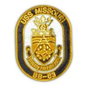  U.S. Navy USS Missouri Pin 1 Arts, Crafts & Sewing