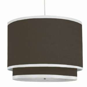  Oilo   Solid Brown Double Decker Cylinder Light