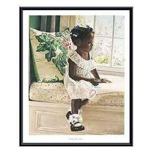   Print   Waiting for Daddy   Artist Merryl Jaye  Poster Size 25 X 20