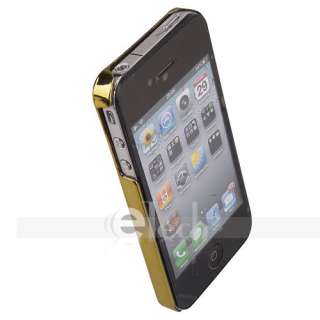 GOLD CHROME ULTRA THIN HARD CASE FOR APPLE iPHONE 4 4G  