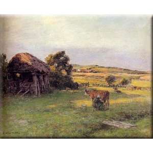 Landscape with a Peasant Woman Milking a Cow 30x24 