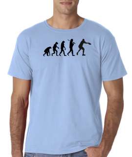 Mens Evolution of Man Ultimate Frisbee Disc Sports T Shirt Tee  
