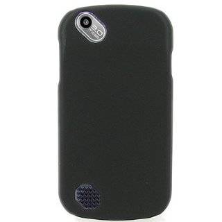 Hard Snap on Shield RUBBERIZED BLACK Faceplate Cover Sleeve Case for 