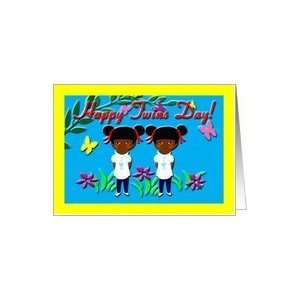   Twins Day Greeting Card Two is better than one twin greeting card Card