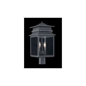Minka Lavery 72286 66 Winward Manor 2 Light Outdoor Post Lamp in Black 