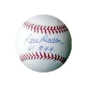  Ryne Duren autographed Baseball inscribed NYY 1961 Sports 