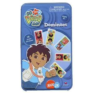  Go Diego Go Dominoes in Metal Storage Tin Toys & Games