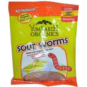 Organics, Sour Worms, 12 Packs, 2.5 oz Grocery & Gourmet Food