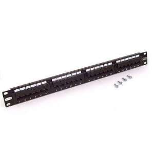   PATCH PANEL BLACK Krone Type Termination Rack Size 19in Electronics