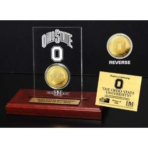   Ohio State University 24KT Gold Coin Etched Acrylic