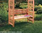 ARBORIA ARBOR SEAT WITH BACK DECORATIVE ARBOR