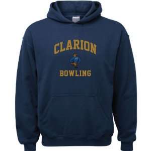  Clarion Golden Eagles Navy Youth Bowling Arch Hooded 