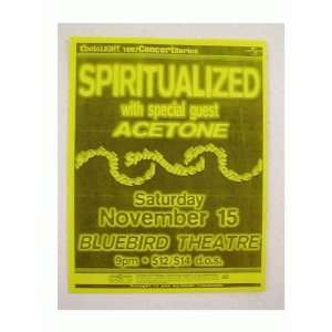  Spiritualized Acetone Handbill poster 