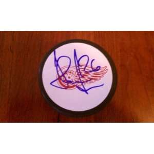  Jiri Hudler Detroit Red Wings Autographed Puck Everything 