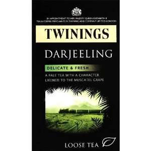 Twinings Darjeeling Loose Tea 125g  Grocery & Gourmet Food