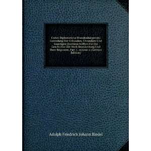   Â volume 6 (German Edition) Adolph Friedrich Johann Riedel Books