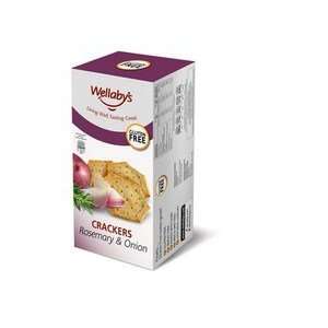 Wellabys Rosemary & Onion Crackers Grocery & Gourmet Food